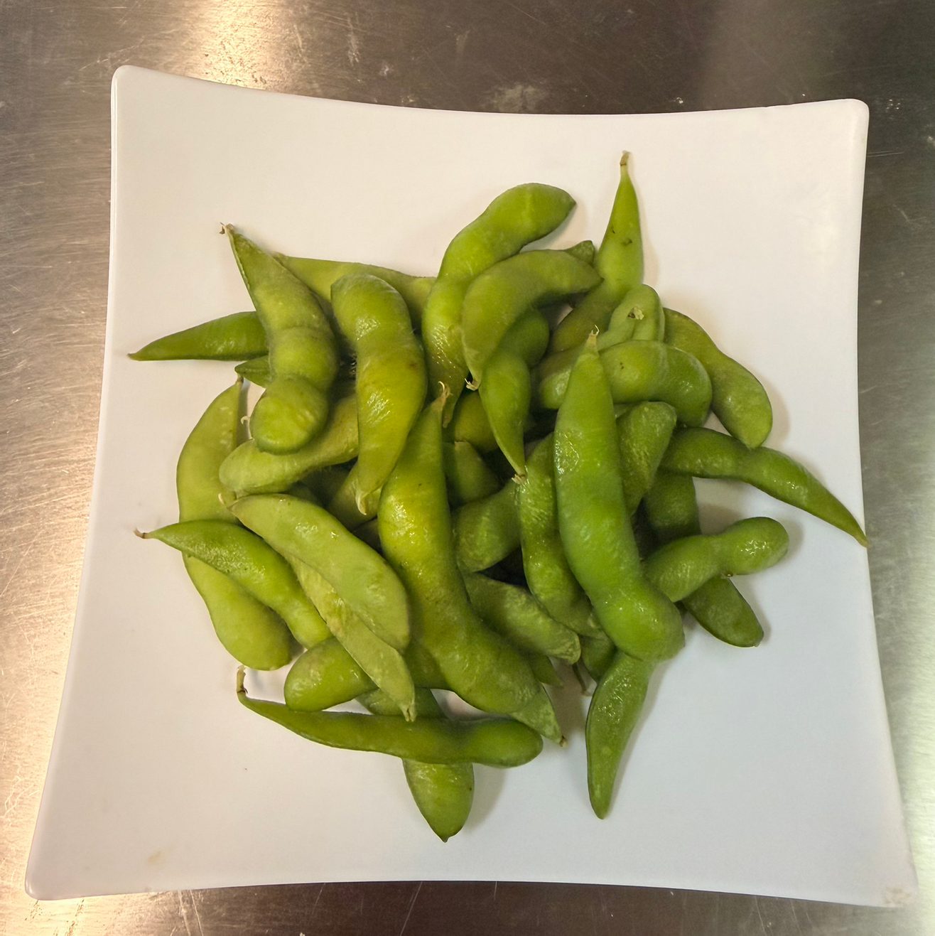 H1. Steamed Edamame.