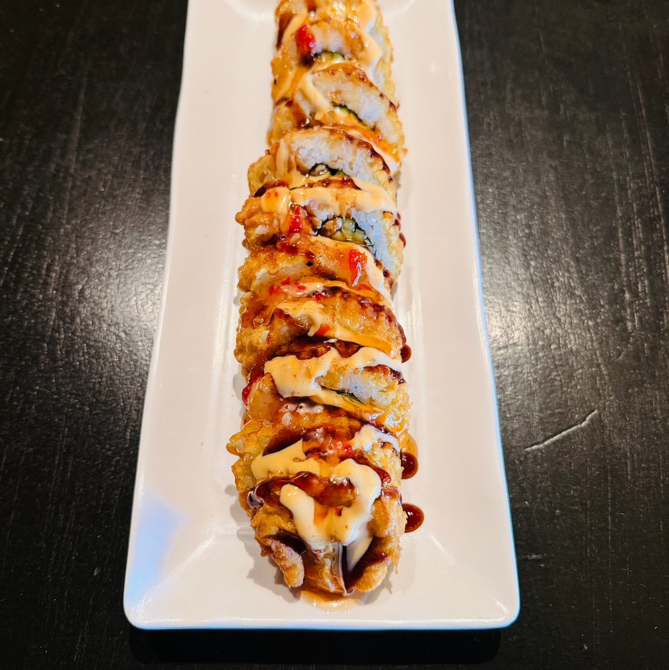 California Tempura Fried Roll.